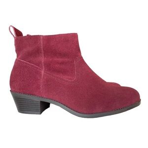 Vionic Womens Roseland Ankle Zip Boots Good Conditions Suede leather US9.5